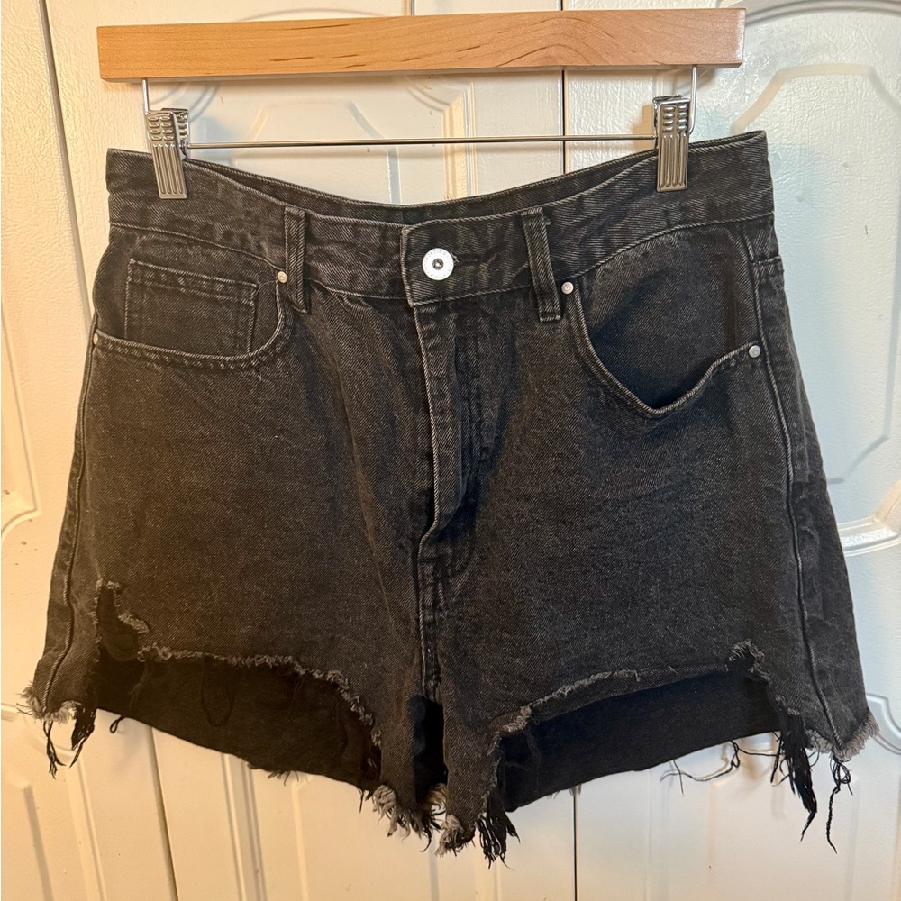 Cotton On High Rise Distressed Size 8 Denim Shorts